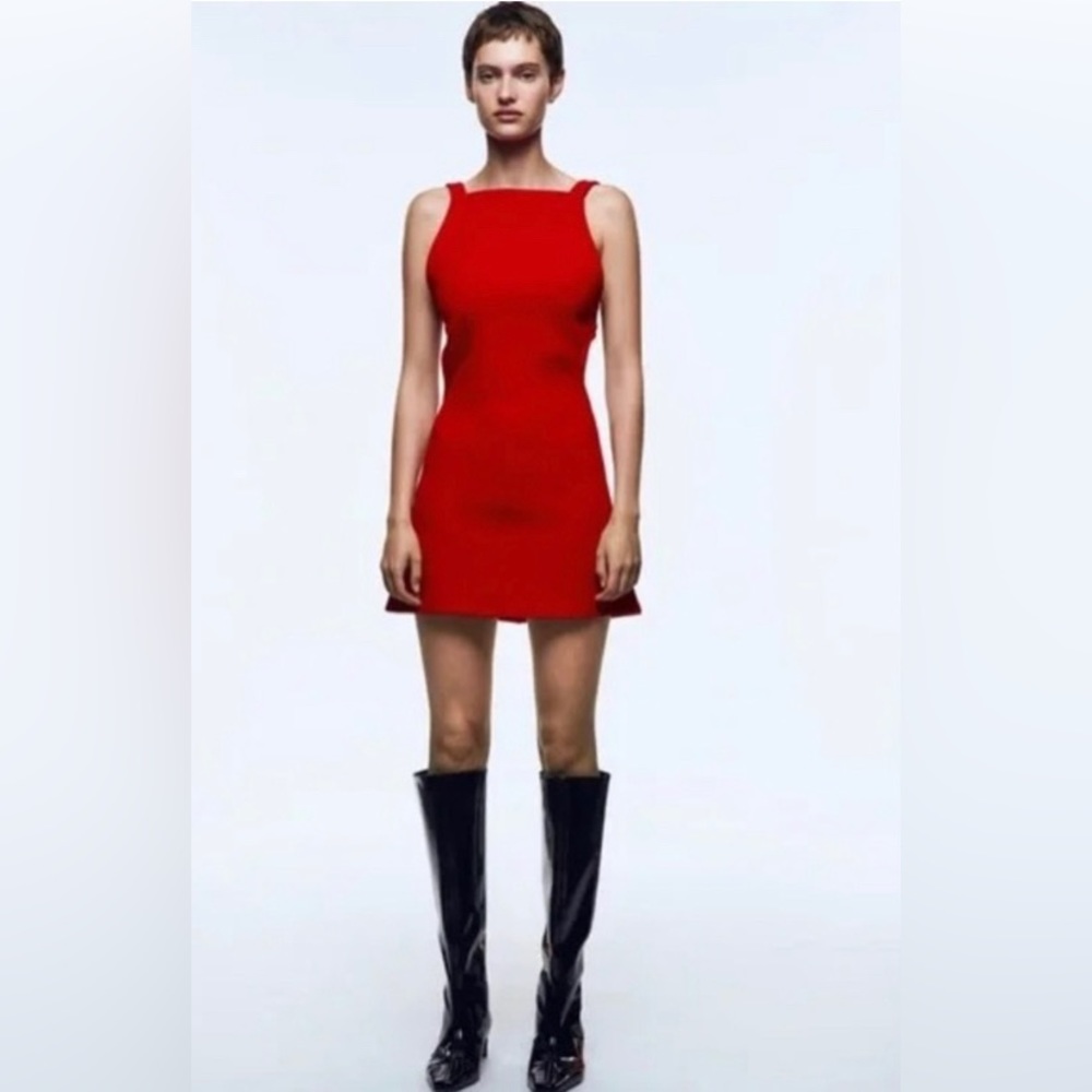 Zara Open Back Mini Dress